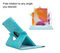 iPad Pro 12.9" 6th Gen Case with Rotating Stand & Auto Sleep/Wake – Blue Flowers by Deal US