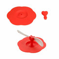 AKOAK 6-Pack Plum Cup Lids Silicone Teacup Lid with Spoon Holder 6 Colors by Deal US