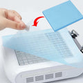 200 Sheets Nail Dust Collector Filter Paper Blue Nail Art Vacuum Cleaner by Deal US