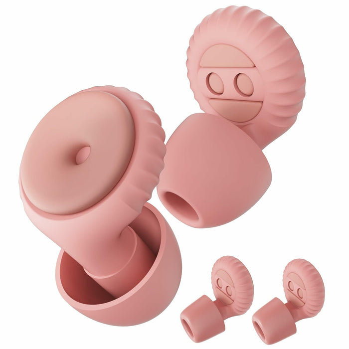BNU Concert Ear Plugs 2 Pairs Reusable High Fidelity Noise Reduction Pink by Deal US