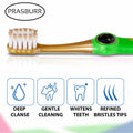 PRASBURR Toddler Toothbrush 4-Pack Galactic Adventures Soft Bristles Age 2-4+ by Deal US