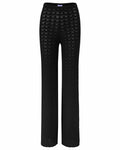 florence by mills Women's Le Pointelle Wide Leg Pant, Black, Large by Deal US