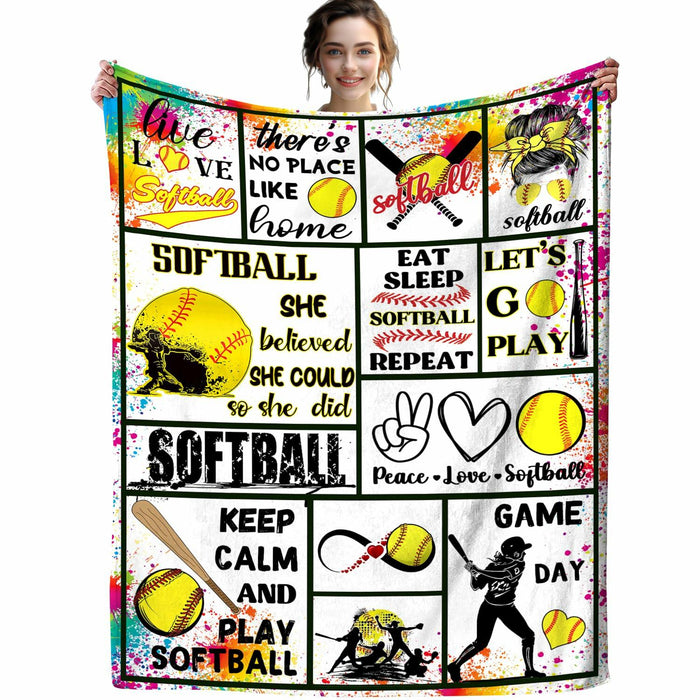 Soccer Blanket Ultra Soft Flannel Throw 80"x60" Bed Couch Sofa All Seasons by Deal US