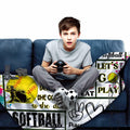 Soccer Blanket Ultra Soft Flannel Throw 80"x60" Bed Couch Sofa All Seasons by Deal US