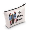 LEVLO Tia & Tamera Fans Makeup Bag Zipper Pouch Go Home Roger Gift