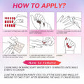 10PCS Handmade Luxury 3D Press-On Nails Reusable Hand-Painted Gel Kit CL-9006-L by Deal US