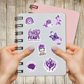 BIGZORO 50PCS Epilepsy Awareness Stickers Ribbon Vinyl Decals Waterproof by Deal US