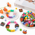 Lovyomi 12PCS Halloween Silicone Focal Beads Ghost DIY Pens Keychain Craft by Deal US