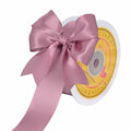 LEEQE Double-Face Rose Mauve Satin Ribbon 1.5" x 25 Yards Gift Wrapping by Deal US