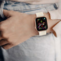 MAIRUI Resin Watch Band for Apple Watch 38-41mm Series 1-9 SE Iridescent White by Deal US