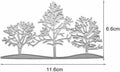 3PCS Silver Tree Metal Cutting Dies Stencils Card Scrapbooking Embossing DIY by Deal US
