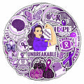 BIGZORO 50PCS Epilepsy Awareness Stickers Ribbon Vinyl Decals Waterproof by Deal US
