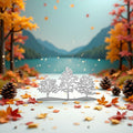 3PCS Silver Tree Metal Cutting Dies Stencils Card Scrapbooking Embossing DIY by Deal US