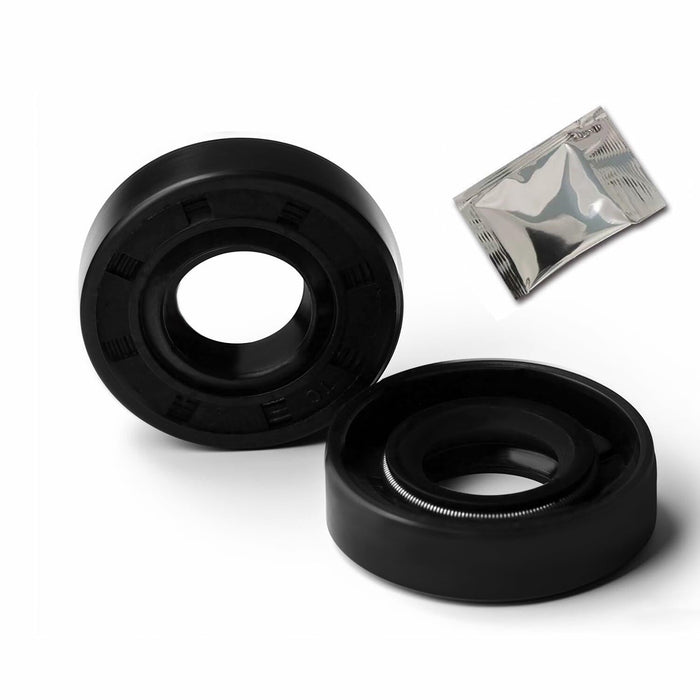 Yethuanru 2PCS 17x26x7mm Black Double Lip Oil Seal Nitrile Rubber with Spring by Deal US