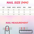 10PCS Handmade Luxury 3D Press-On Nails Reusable Hand-Painted Gel Kit CL-9006-L by Deal US