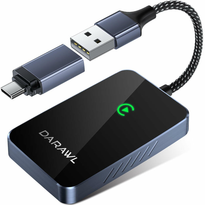 DARAWL Wireless CarPlay Adapter Wired to Wireless for Cars 2015+ iOS 10+ by Deal US