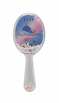 Gett Detangling Hair Brush for Kids & Adults Soft Bristle Whale Glitter by Deal US