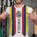 BJU Venezuela Flag T-Shirt Unisex Crewneck Short Sleeve Casual Printed Tee by Deal US