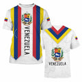 BJU Venezuela Flag T-Shirt Unisex Crewneck Short Sleeve Casual Printed Tee by Deal US