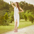 IDIFU Cookie-MI 3" Block Heel Sandals Pink Suede Open Toe Women US 8 B(M) by Deal US