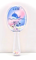 Gett Detangling Hair Brush for Kids & Adults Soft Bristle Whale Glitter by Deal US