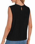 AGWISH Women’s Lace Tank Top Sleeveless Summer Casual Slim Fit Black S by Deal US