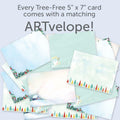 Tree-Free Greetings Season’s Greeting Cards 16-Pack Peace on Earth 5x7 by Deal US