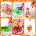 Saillong Fall Thanksgiving Diamond Art Suncatcher Pumpkin Hanging Decor 2PCS by Deal US