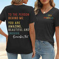 MOGUI Women’s “Dear Person Behind Me” Jesus Loves You Funny Black T-Shirt by Deal US