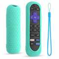Silicone Remote Cover for Roku TV Remote Shockproof Washable with Lanyard Mint by Deal US