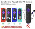 Silicone Remote Cover for Roku TV Remote Shockproof Washable with Lanyard Mint by Deal US