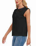 AGWISH Women’s Lace Tank Top Sleeveless Summer Casual Slim Fit Black S by Deal US