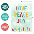 Tree-Free Greetings Season’s Greeting Cards 16-Pack Peace on Earth 5x7 by Deal US