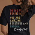 MOGUI Women’s “Dear Person Behind Me” Jesus Loves You Funny Black T-Shirt by Deal US