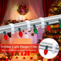 SIMPLIPLEX Holiday Light Clips 30-Pack Outdoor White Roof Gutter Fence by Deal US