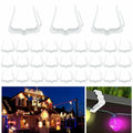 SIMPLIPLEX Holiday Light Clips 30-Pack Outdoor White Roof Gutter Fence by Deal US