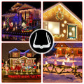 SIMPLIPLEX Holiday Light Clips 30-Pack Outdoor White Roof Gutter Fence by Deal US