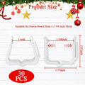 SIMPLIPLEX Holiday Light Clips 30-Pack Outdoor White Roof Gutter Fence by Deal US