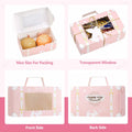 YODYZJ 20-Piece Mini Suitcase Party Favor Boxes Pink Small 6.55x3.85x2.45in by Deal US
