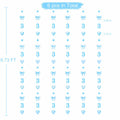 40Ft Blue 3rd Birthday Bow Garland Banner Heart Streamer Party Decor by Deal US