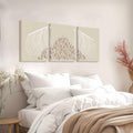 Jesus Christian Wall Art Set of 3 Canvas Prints Framed 12x16 by Deal US