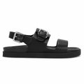 CosyFever Women’s Black Slip On Flat Sandals Adjustable Strap Size 9 by Deal US