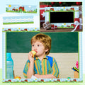 Eaasty 36 Pcs Farm Bulletin Board Border Animals Blue Green School Decor by Deal US