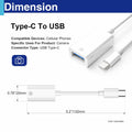 Usdrwam 8-Pin Male to USB 3.0 Female OTG Adapter Cable 2 Ports by Deal US