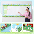 Eaasty 36 Pcs Farm Bulletin Board Border Animals Blue Green School Decor by Deal US
