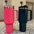 Wabogove Stanley 1pc Silicone Straw Topper & Initial Charm Letter J 30&40oz by Deal US