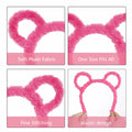 Yolyoo 3pcs Chipmunk Mouse Ears Headband Rose Red Standard Size by Deal US