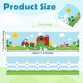 Eaasty 36 Pcs Farm Bulletin Board Border Animals Blue Green School Decor by Deal US