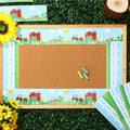 Eaasty 36 Pcs Farm Bulletin Board Border Animals Blue Green School Decor by Deal US