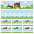 Eaasty 36 Pcs Farm Bulletin Board Border Animals Blue Green School Decor by Deal US